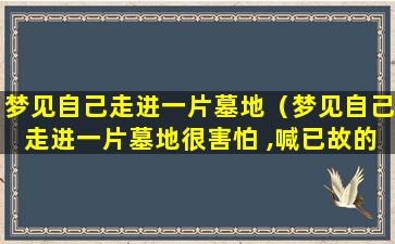 梦见自己走进一片墓地（梦见自己走进一片墓地很害怕 ,喊已故的爷爷奶奶）